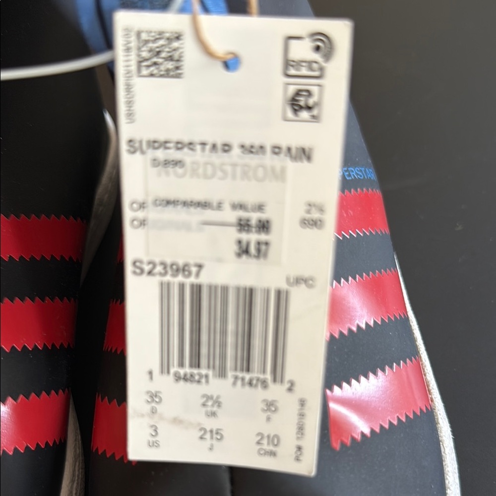 Adidas Black and Red Slip-On Sneakers - Picture 2 of 4